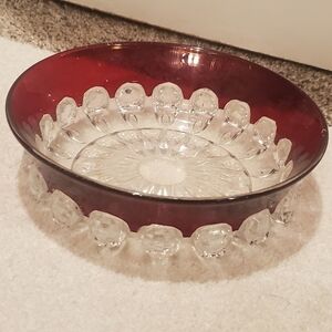EAPG THOMPSON VINTAGE RARE FIND GLASS TORPEDO BOWL